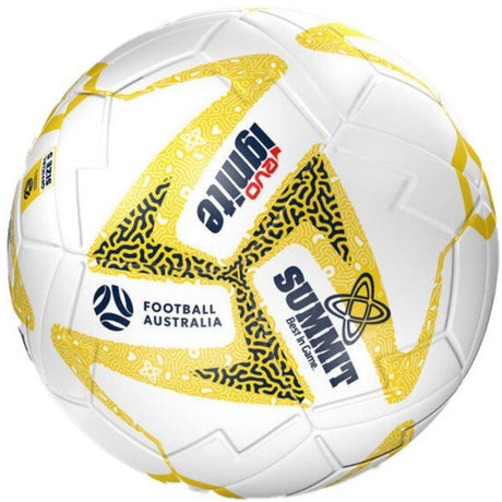 Football Australia Summit Ignite Soccer Ball Size 5 - Yellow