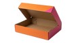 20x Medium Flat-Pack Cardboard Packing Boxes/Cartons - Geometric Print (270x180x80mm)
