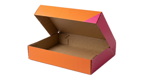20x Medium Flat-Pack Cardboard Packing Boxes/Cartons - Geometric Print (270x180x80mm)
