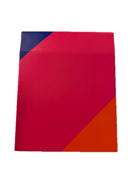 20x Large Deep Flat-Pack Cardboard Packing Boxes/Cartons - Geometric Print (255x255x65mm)