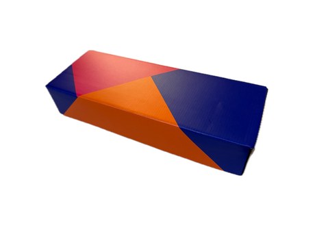 220x Small Flat-Pack Cardboard Packing Boxes/Cartons Bulk Pack - Geometric Print (278x100x55mm)