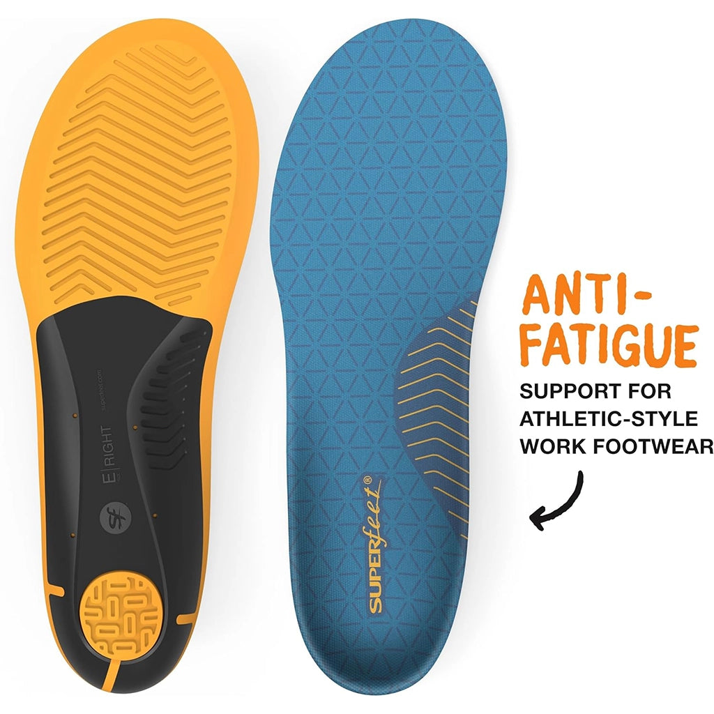 Superfeet Unisex Work Slim-Fit Cushion Insoles (Anti-Fatigue All Arch Support)