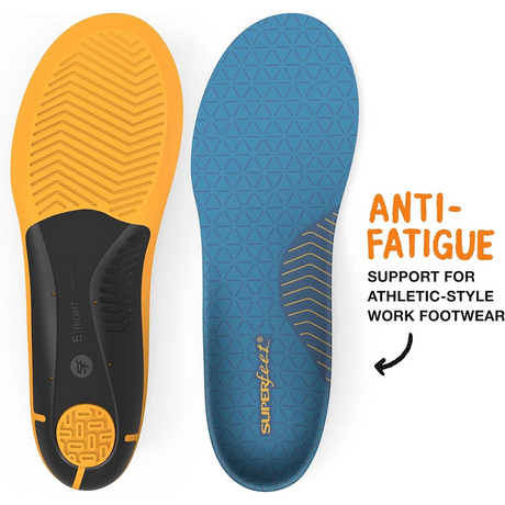 Superfeet Unisex Work Slim-Fit Cushion Insoles (Anti-Fatigue All Arch Support)