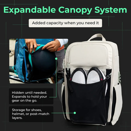 ADV 32L Flex Backpack Bag for Tennis & Pickleball w/ 16" Laptop Sleeve in Dune (Beige/Tan)