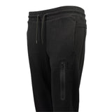 Sfida Florence Womens Double Knit Track Pants - Black (Tapered Trackies)