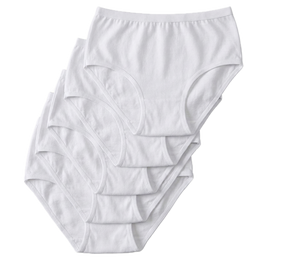 5pcs Womens Disposable Underwear in L/XL (100% Cotton Undies)