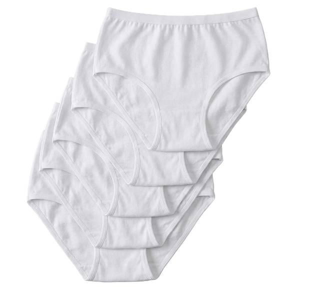 5pcs Womens Disposable Underwear Undies in L/XL (100% Cotton)
