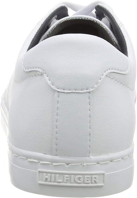 Tommy Hilfiger Mens Essential Leather Sneakers Shoes - White