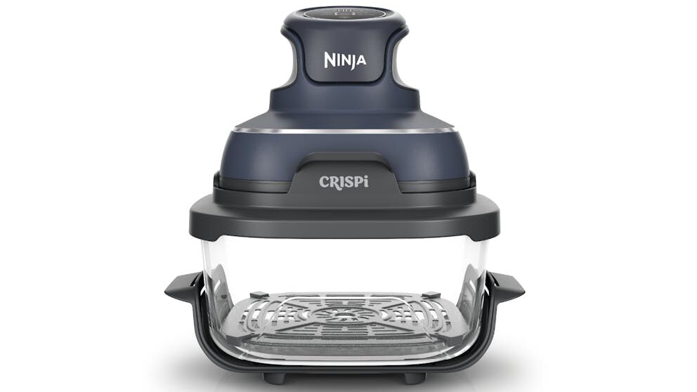 Ninja Crispi 4-in-1 Portable Glass Air Fryer w/ 2 Containers - Cyberspace (FN101GY)
