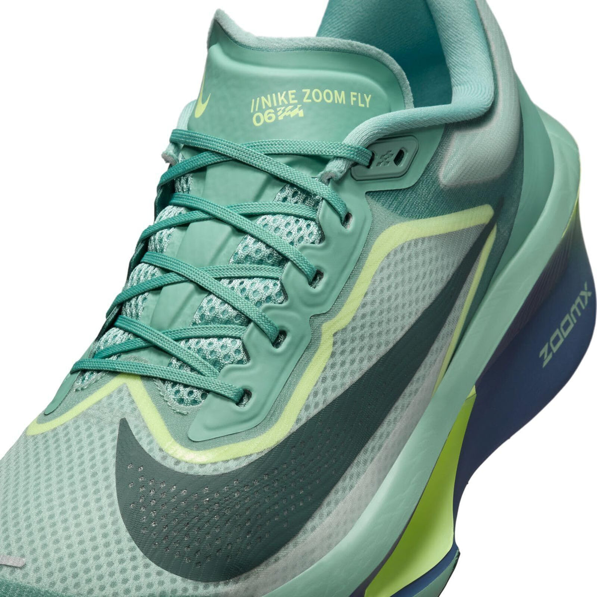 Nike Mens Zoom Fly 6 Road Running Shoes Sneakers Runners in Cannon/Seaweed