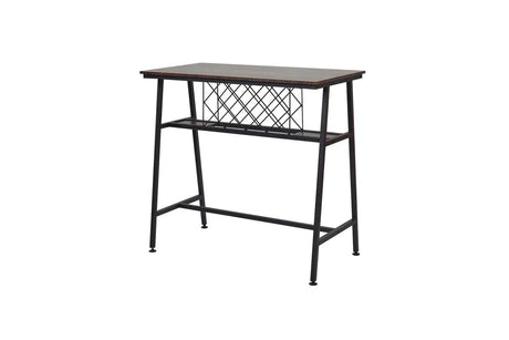 Viviendo Dining Table, Bar Table with Wine Storage Rack - Industrial Style