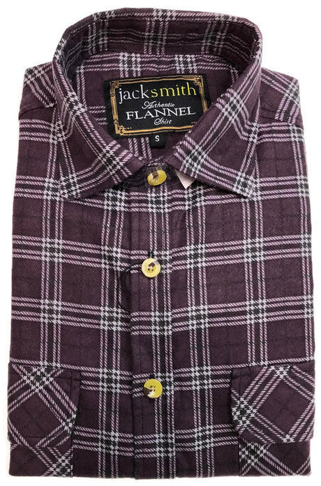 Mens Flannelette Shirt 100% Cotton Check Authentic Flannel Long Sleeve Vintage
