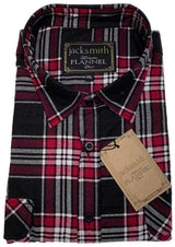 Mens Flannelette Shirt 100% Cotton Check Authentic Flannel Long Sleeve Vintage