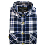 Mens Half Placket Flannelette Long Sleeve Pullover Shirt 100% Cotton Check Authentic Flannel - Burgundy