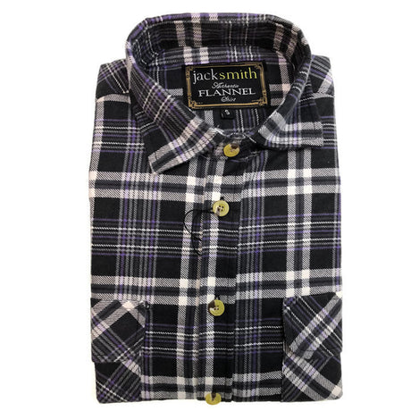 Mens Half Placket Flannelette Long Sleeve Pullover Shirt 100% Cotton Check Authentic Flannel - Burgundy