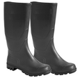 Work Gum Boots - All Black (Classic Unisex Waterproof Rubber Rain Shoes)