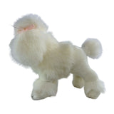 Bocchetta Fifi 28cm Standing Poodle Plush Toy - White (Realistic Stuffed Animal Dog Gift)