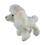 Bocchetta Fifi 28cm Standing Poodle Plush Toy - White (Realistic Stuffed Animal Dog Gift)