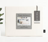 Park Avenue 175 GSM Egyptian Cotton Flannelette Fitted Sheet & Pillowcase Set - Snowy