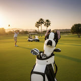 Bocchetta French Bulldog Plush Golf Club Head Cover - Black/White (Novelty Animal Golfer Gift)