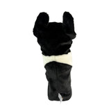 Bocchetta French Bulldog Plush Golf Club Head Cover - Black/White (Novelty Animal Golfer Gift)