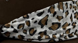 Jacaru 1679/20 Chiffon Scarf - White Leopard (150 x 50cm Vegan Friendly)