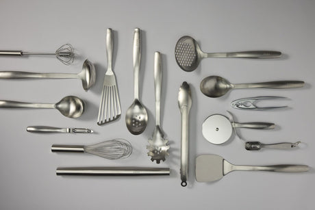 SVNA Solid Turner 35.4cm Ergonomic Handle 18/8 SS304 in Stainless Steel