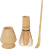 Leaf & Bean 3pcs Bamboo Japanese Matcha Making Set (Whisk, Scoop & Holder)