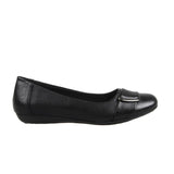 Bellissimo Womens Michelle Flats Shoes Comfortable Classic Casual - Black