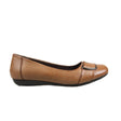 Bellissimo Womens Michelle Flats Shoes Comfortable Classic Casual - Tan
