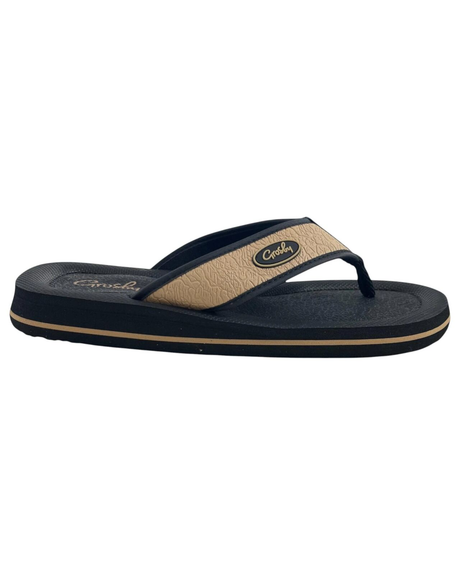 Grosby New Husky Mens Thongs - Khaki/Black (Flip Flops/Sandals)