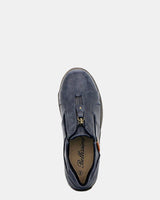 Panache Womens Inda Walking Shoes w/ Zip in Navy
