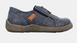 Panache Womens Inda Walking Shoes w/ Zip in Navy - US 11