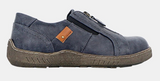 Panache Womens Inda Walking Shoes w/ Zip in Navy