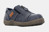Panache Womens Inda Walking Shoes w/ Zip in Navy