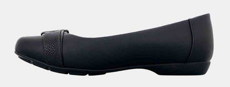Panache Womens Katoa Ballet Flats - Black (Classic Casual Shoes)