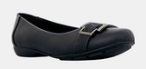 Panache Womens Katoa Ballet Flats - Black (Classic Casual Shoes)