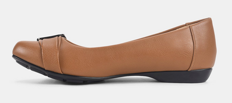 Panache Womens Katoa Ballet Flats - Tan (Classic Casual Shoes)