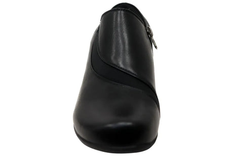 Panache Womens Raegan Comfortable Low Heel Shoes in Black