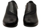 Panache Womens Raegan Comfortable Low Heel Shoes in Black
