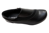 Panache Womens Raegan Comfortable Low Heel Shoes in Black