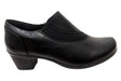 Panache Womens Raegan Comfortable Low Heel Shoes in Black