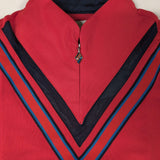 Greg Norman Womens Short Sleeve Zip Funnel Collar Polo Top Shirt in Rare Red