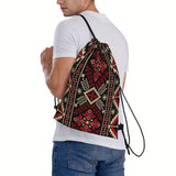 Traditional Ukrainian Ukrainian Cultural Backpack Tote Bag with Drawstring Closure