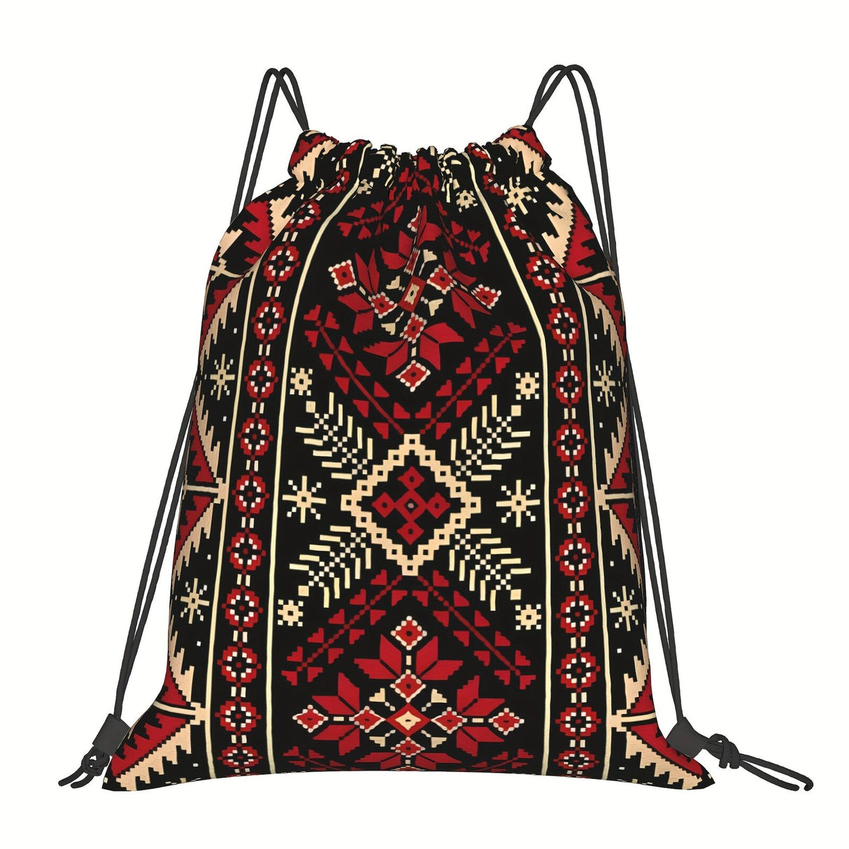 Traditional Ukrainian Ukrainian Cultural Backpack Tote Bag with Drawstring Closure