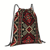 Traditional Ukrainian Ukrainian Cultural Backpack Tote Bag with Drawstring Closure