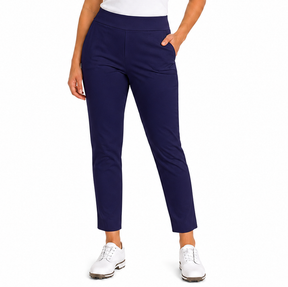 Greg Norman Womens Perfect Fit Slimming Pants - Mid Navy (Stretch Trousers)
