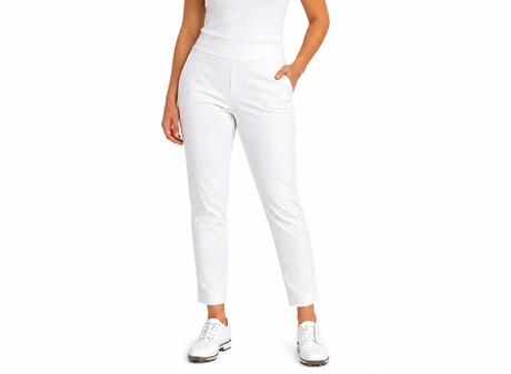 Greg Norman Womens New Perfect Fit Slimming Pants in White - 4