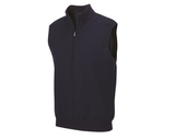 Greg Norman Mens Weatherknit Full Zip Wind Golf Vest in Navy
