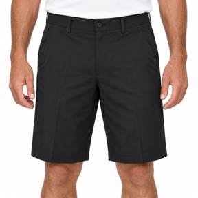 Greg Norman Mens Woven Tech Flat Front Shorts in Black - 32